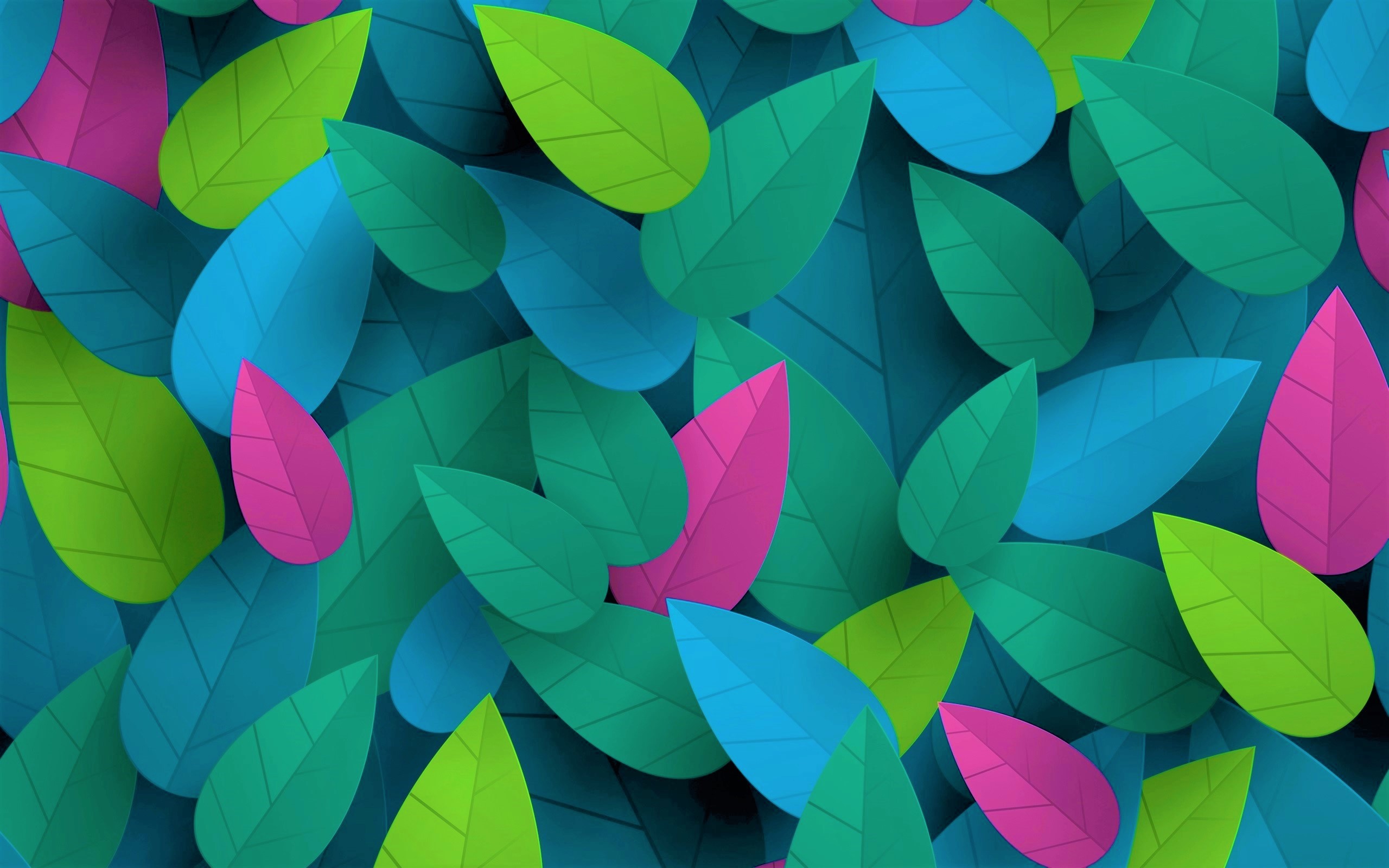 Colorful Wallpaper Leaves , HD Wallpaper & Backgrounds