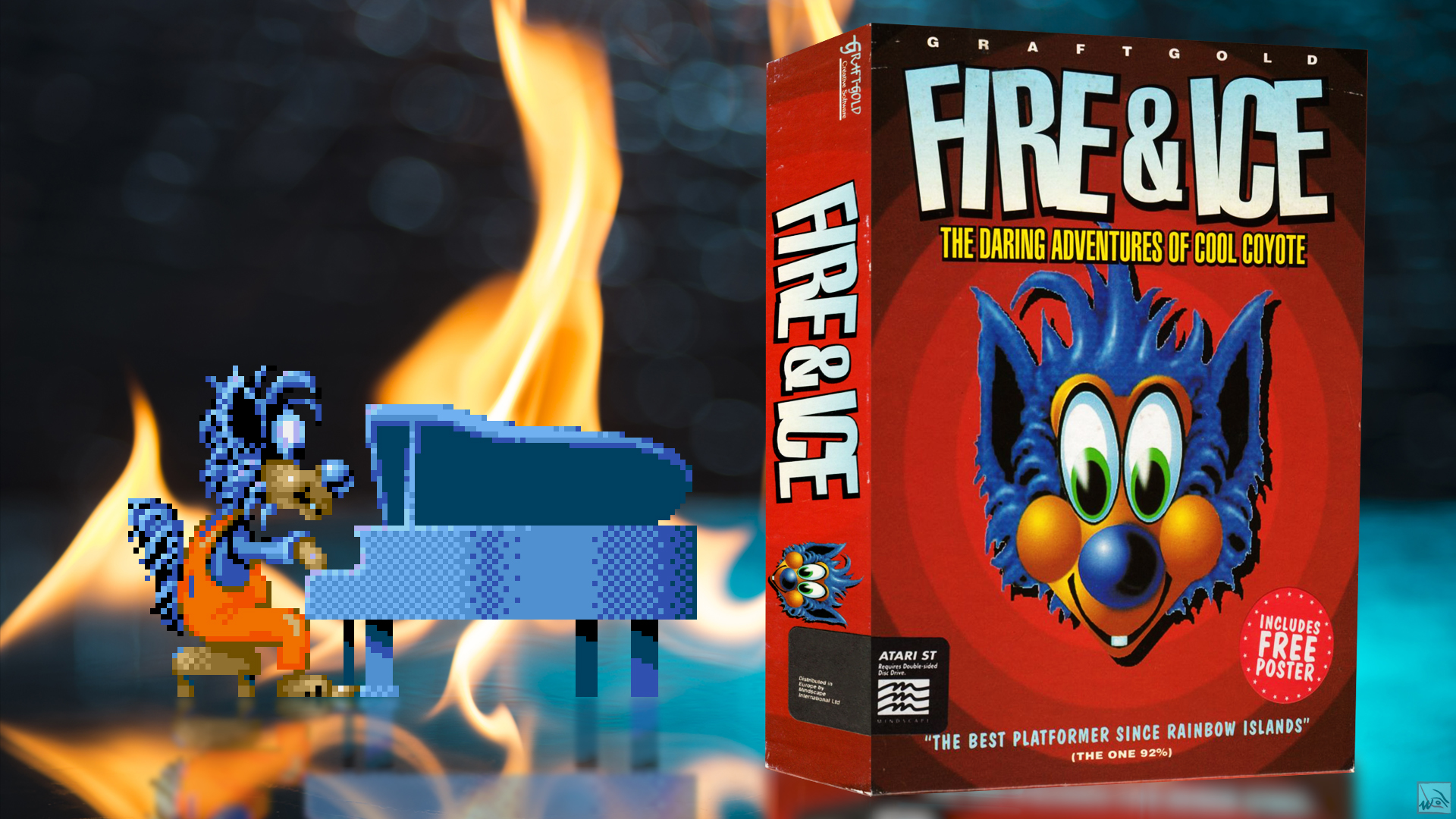 Fire & Ice - Fire And Ice Game , HD Wallpaper & Backgrounds