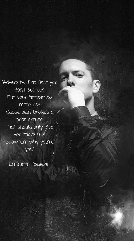 Pin By Emma Kanfield On Quotes In 2019 Eminem Quotes - Eminem Quote Wallpaper Iphone , HD Wallpaper & Backgrounds