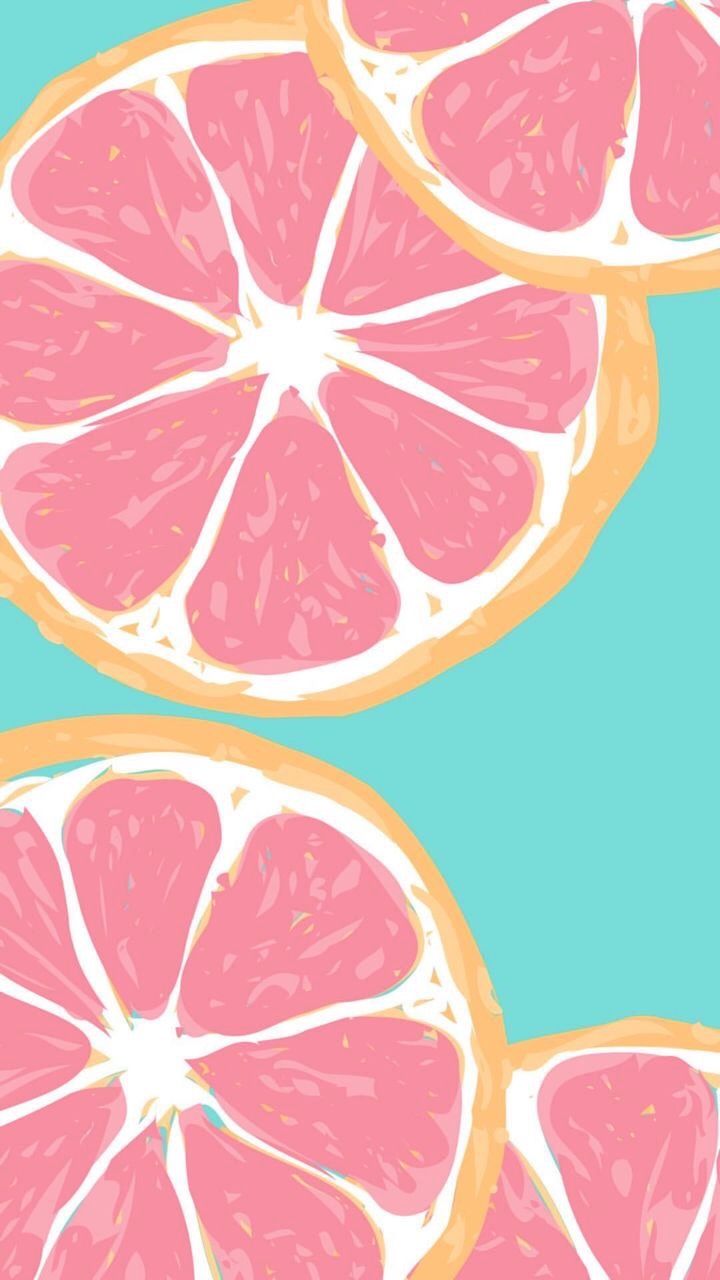 Cute Grapefruit Background , HD Wallpaper & Backgrounds