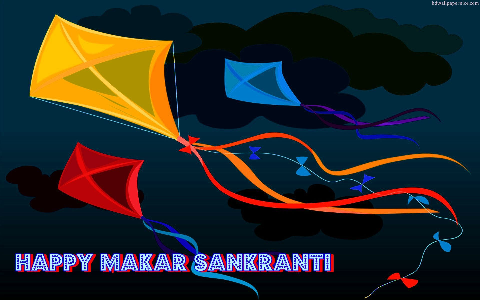 Makar Sankranti Kites Hd , HD Wallpaper & Backgrounds