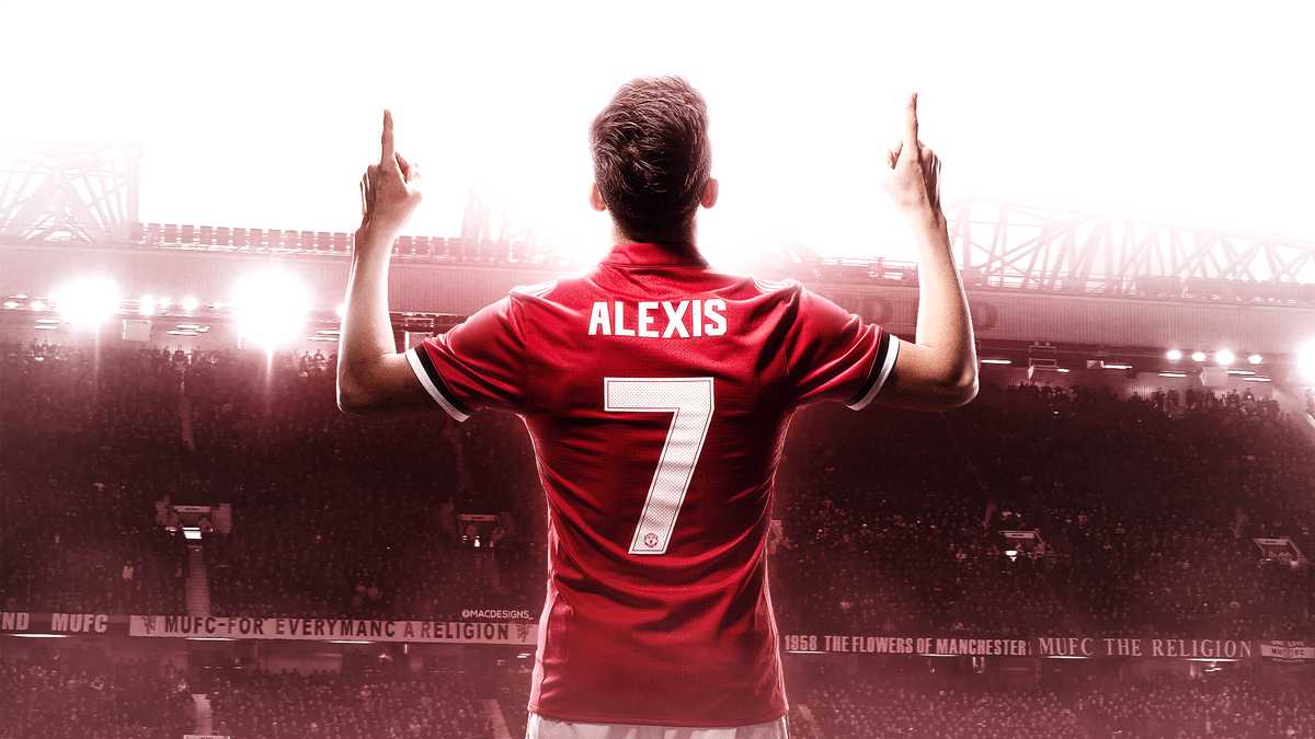 George On Twitter Alexis Sanchez Manchester United - Alexis Sanchez Wallpaper Man U , HD Wallpaper & Backgrounds