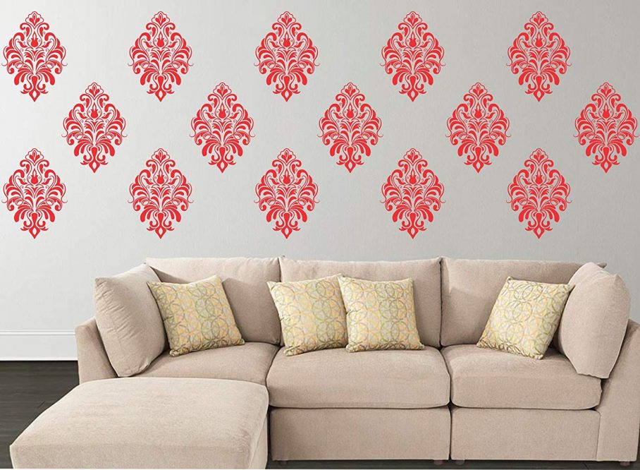 Asian Paints Wall Stencils Online Buy Painting Free - Wall Sticker Rangoli Design , HD Wallpaper & Backgrounds