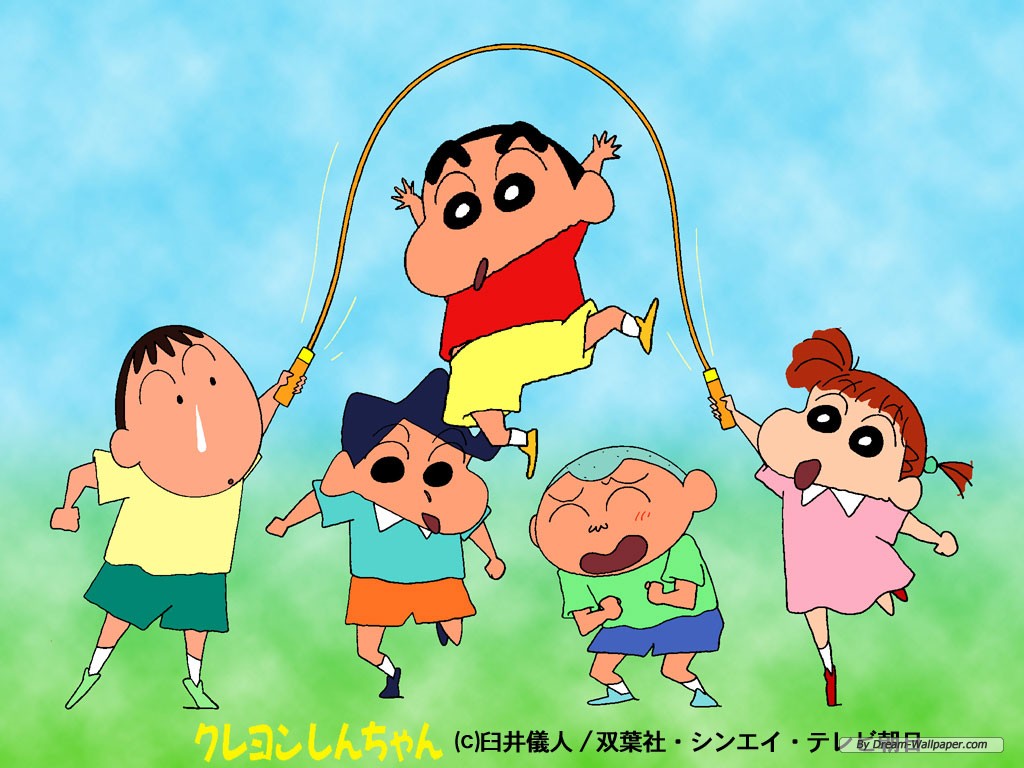 Free Cartoon Wallpaper - Shin Chan Kasukabe Team , HD Wallpaper & Backgrounds