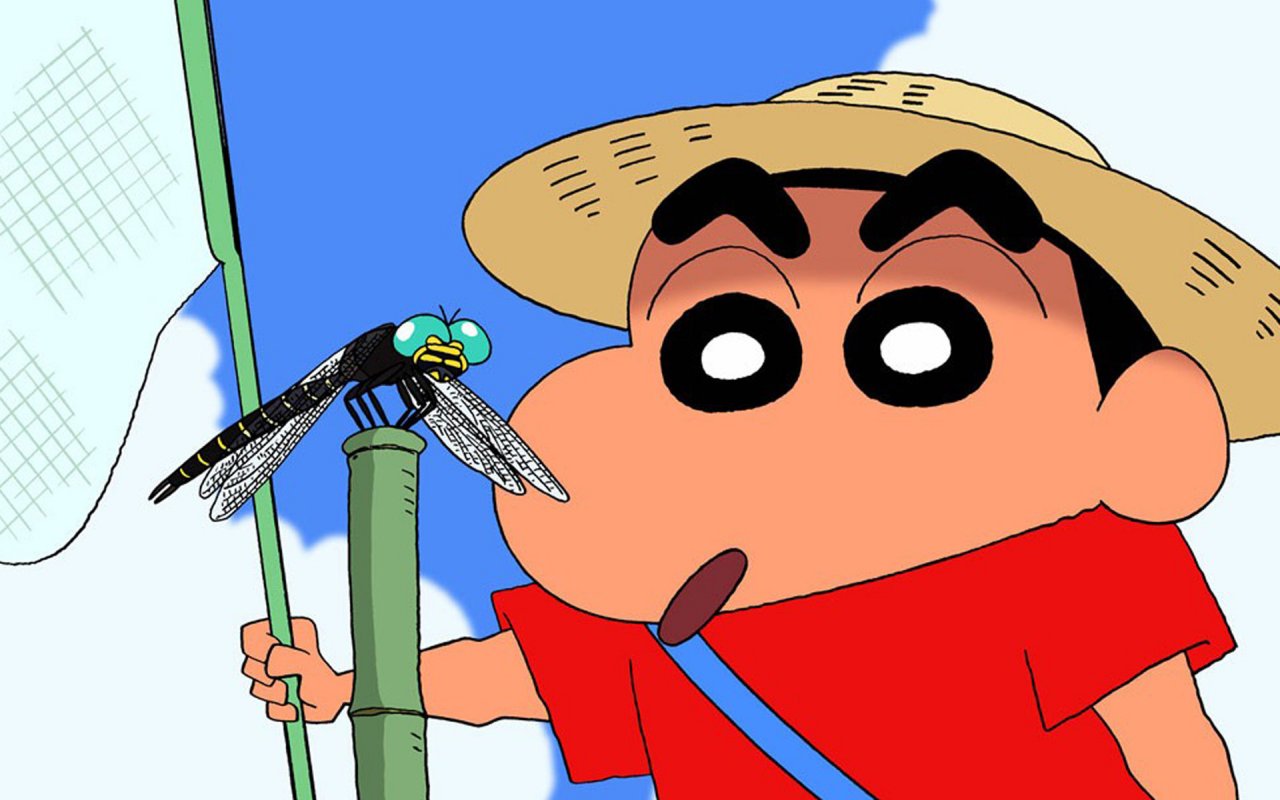 Crayon Shin-chan Dragonfly Best Anime Image Hd Wallpapers - Shin Chan , HD Wallpaper & Backgrounds