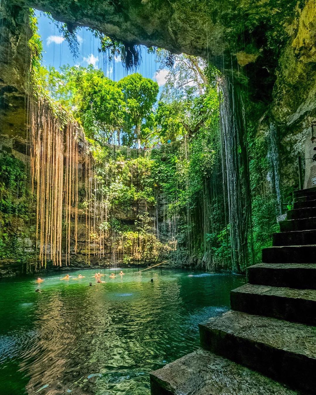 Hd Wallpapers Nature Kerala - Cenote Sagrado De Ik Kil , HD Wallpaper & Backgrounds