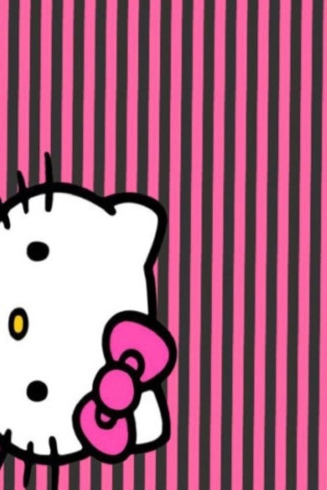 Hello Kitty Tjn - Hello Kitty Pink White , HD Wallpaper & Backgrounds
