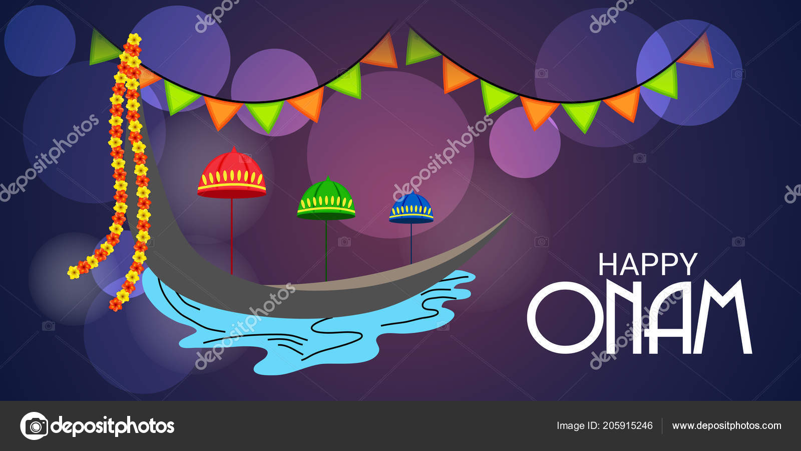 Vector Illustration Celebration Background Happy Onam - Frohes Neues Jahr 2012 , HD Wallpaper & Backgrounds