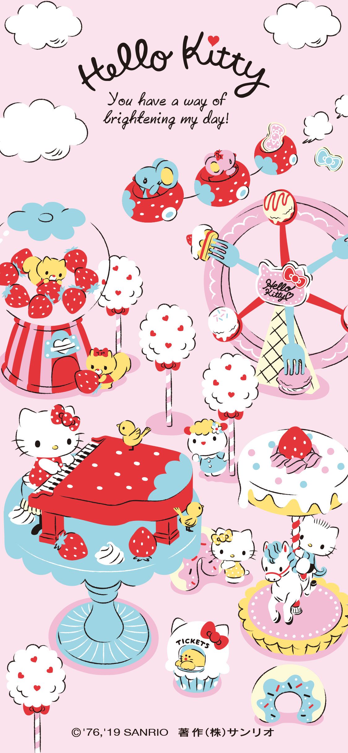 Hello Kitty Wallpaper Iphone X , HD Wallpaper & Backgrounds