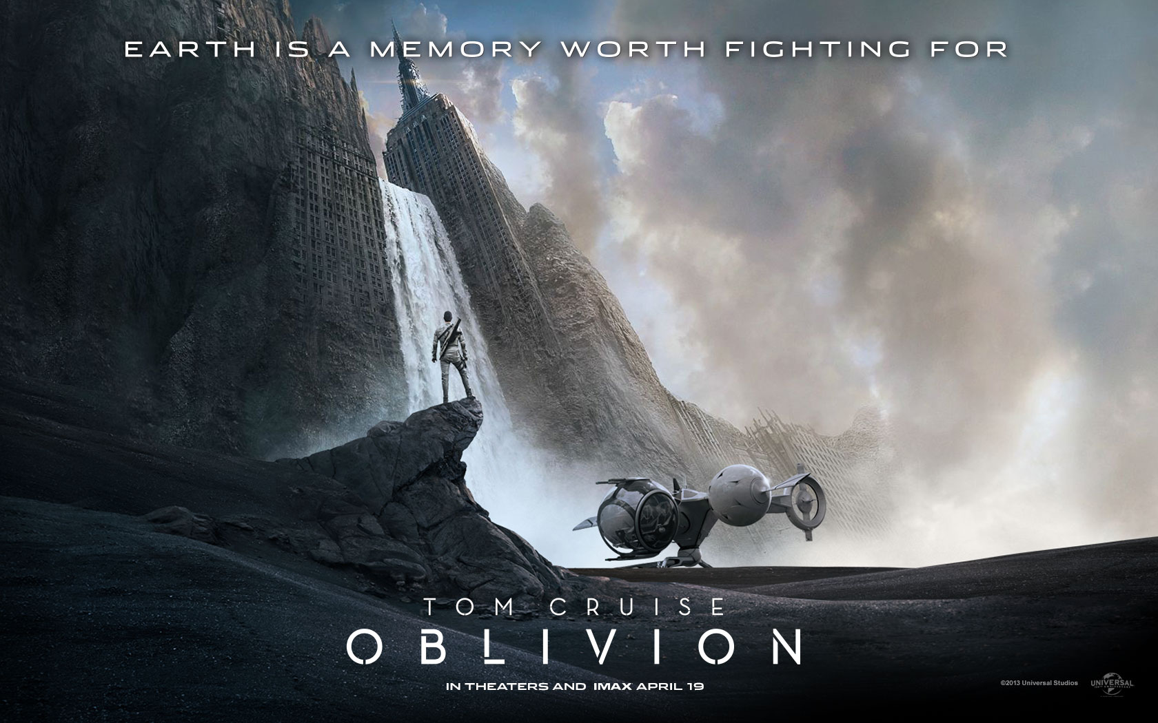 Oblivion Tom Cruise Wallpaper - Oblivion Earth Is A Memory Worth Fighting , HD Wallpaper & Backgrounds