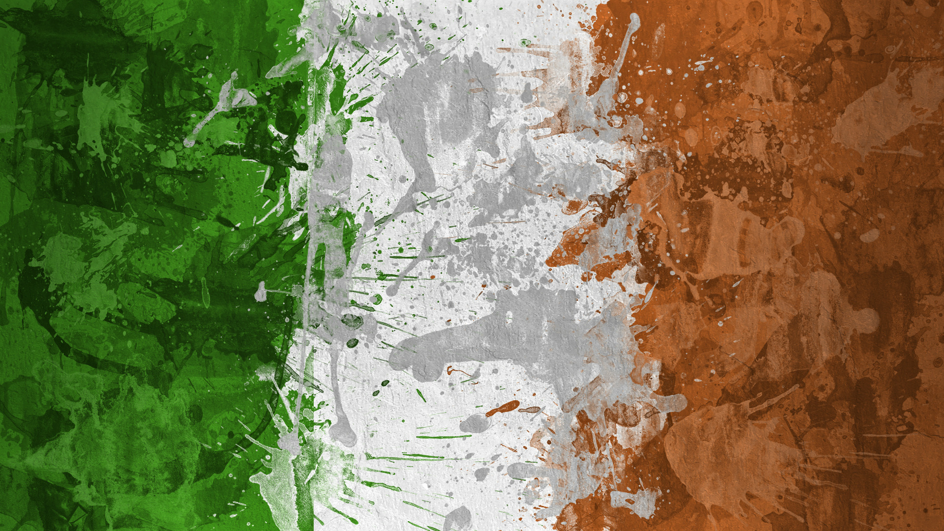 Ireland Flag Art , HD Wallpaper & Backgrounds