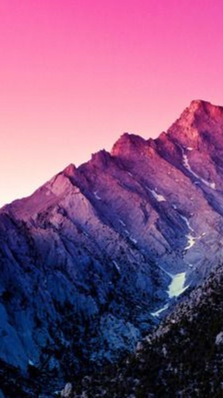 The Best Home Screen Wallpaper For Android - Pink Sky And Mountains , HD Wallpaper & Backgrounds