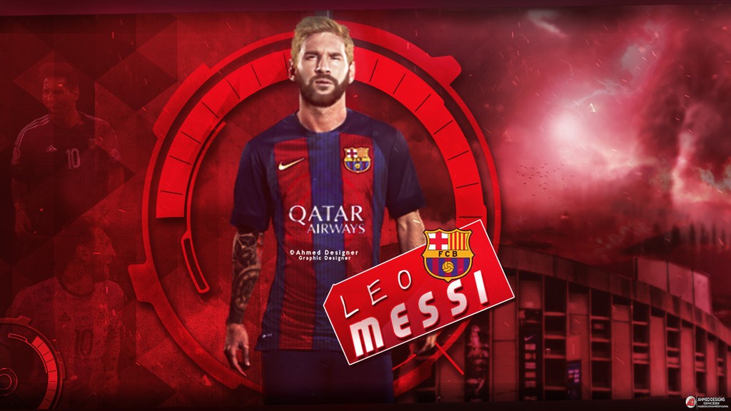 Wallpaper Terbaru - Barcelona Messi Wallpaper 2017 , HD Wallpaper & Backgrounds