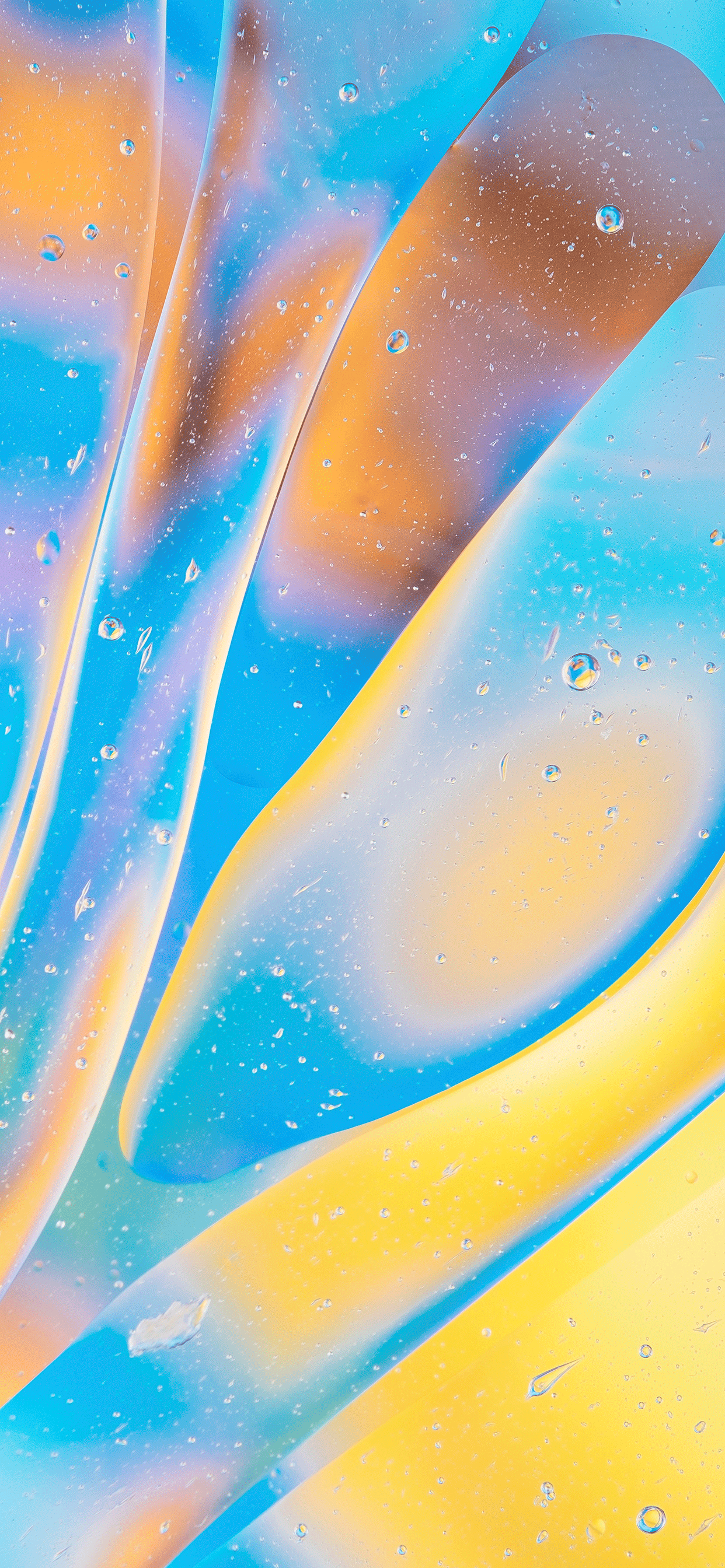 Iphone Wallpapers Abstract Bubbles Blue Abstract - Blue And Yellow Iphone , HD Wallpaper & Backgrounds