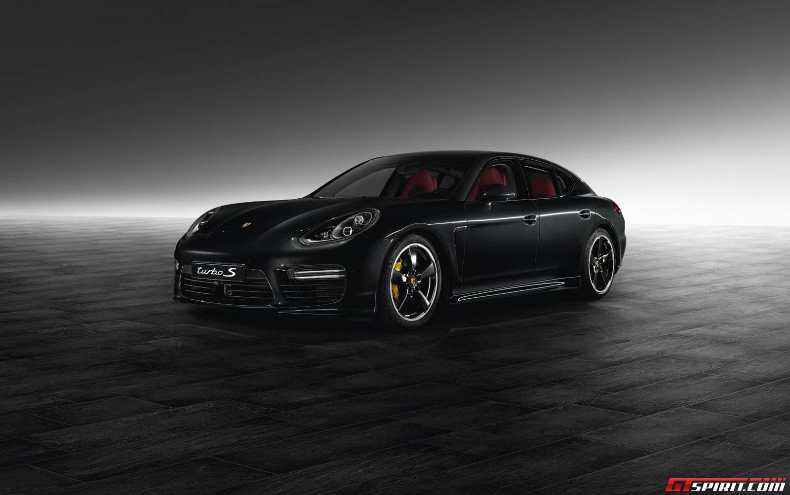 Black Porsche Panamera With Red Interior , HD Wallpaper & Backgrounds