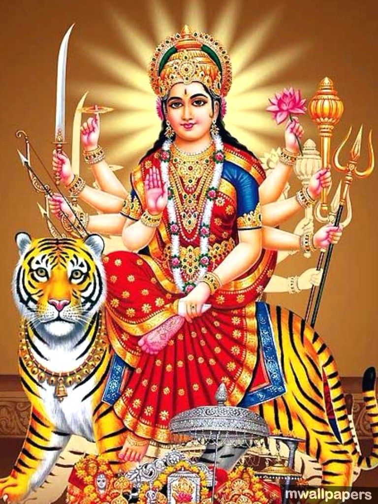 Maa Durga Hd Wallpaper 1080p , HD Wallpaper & Backgrounds