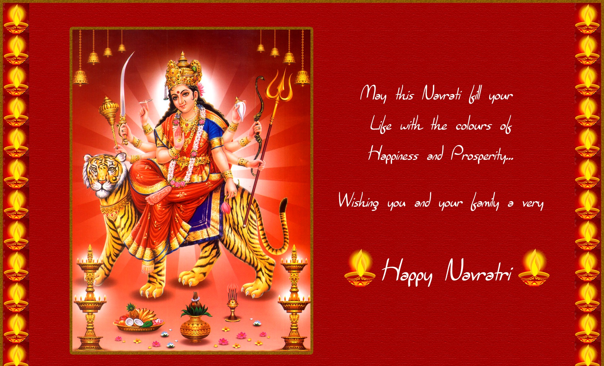 Navratri Wishes To Family , HD Wallpaper & Backgrounds