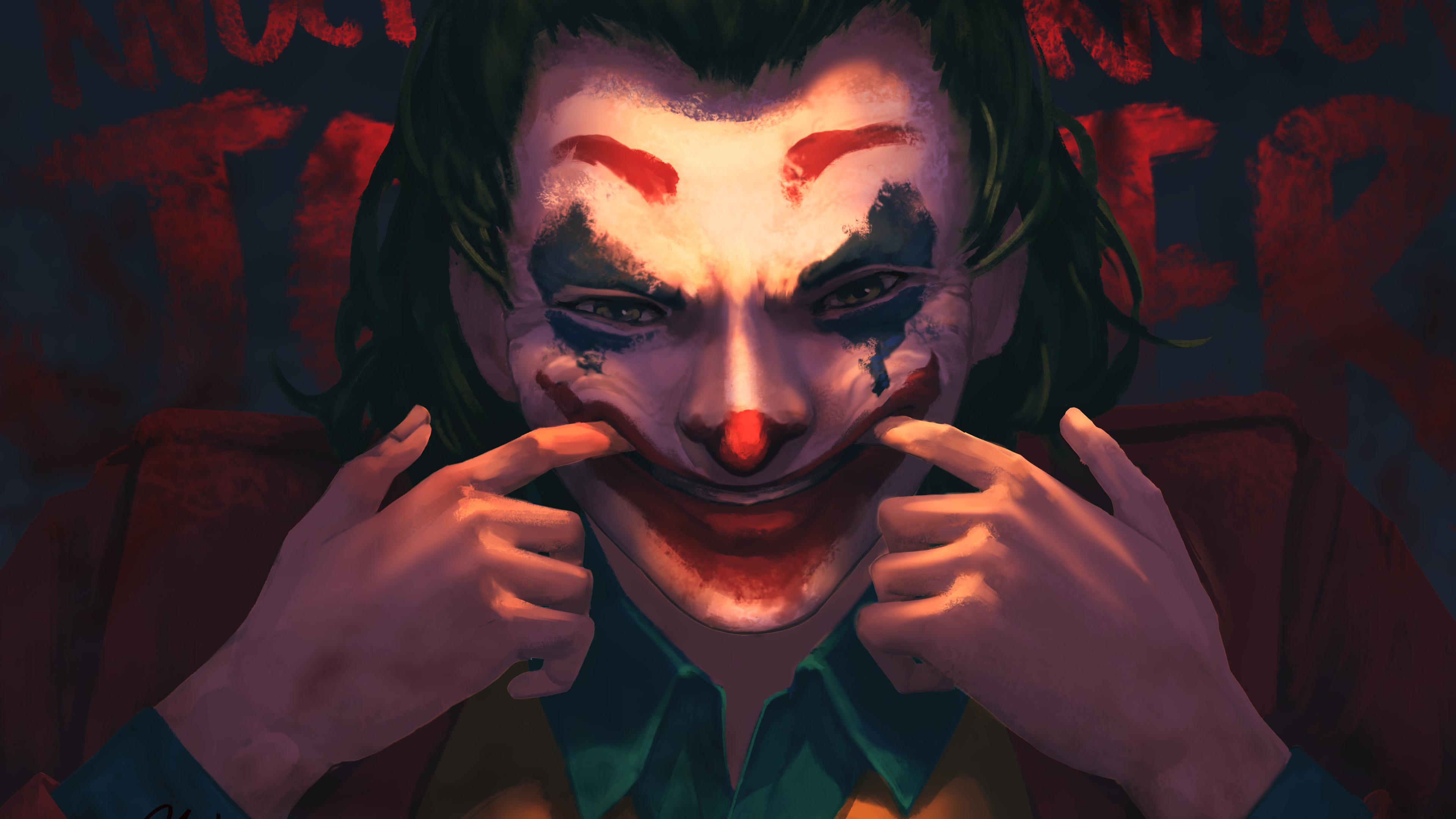 Joker Devil Smile - Joker Wallpaper Smile 2019 , HD Wallpaper & Backgrounds