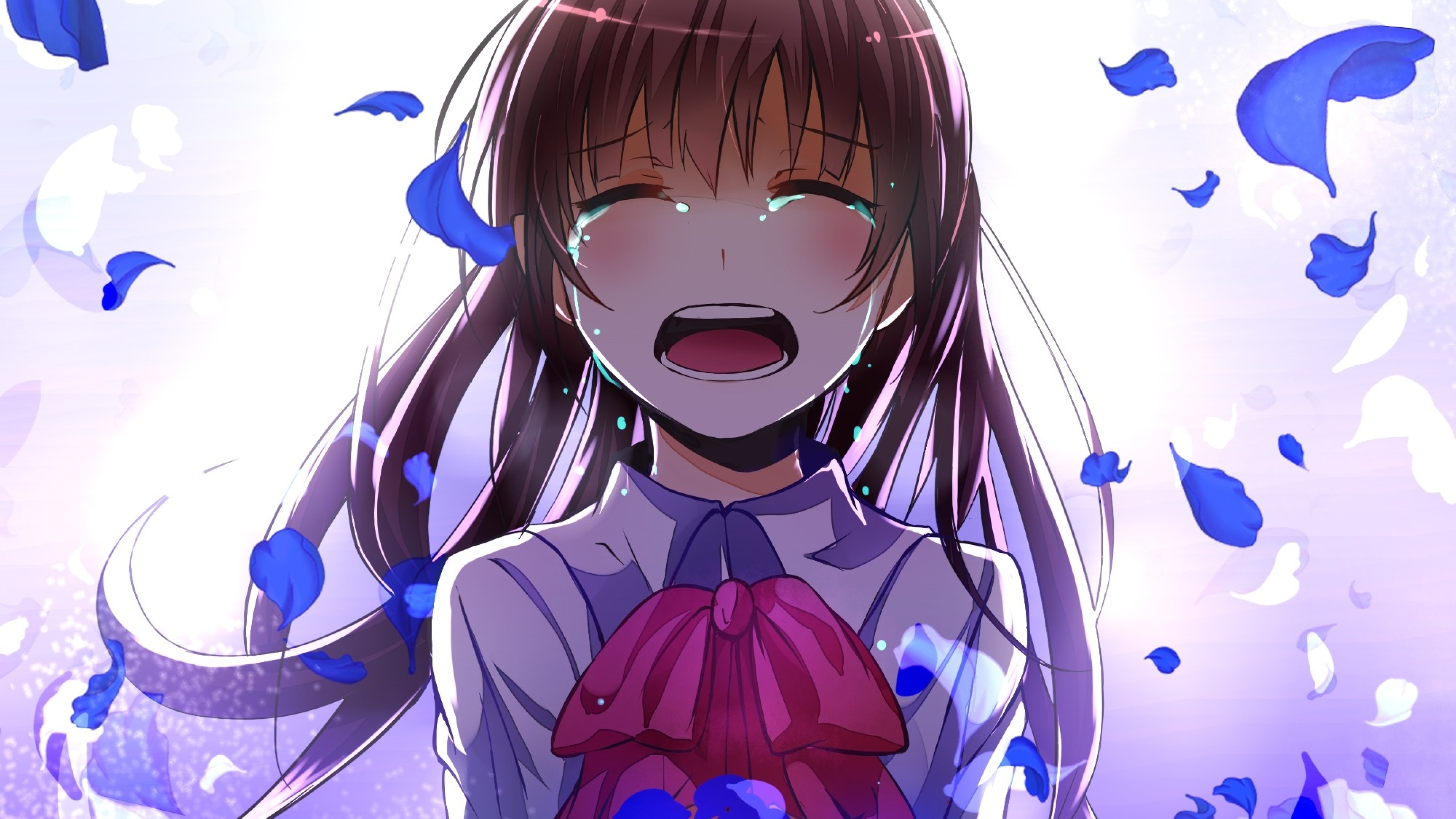 Anime Crying , HD Wallpaper & Backgrounds
