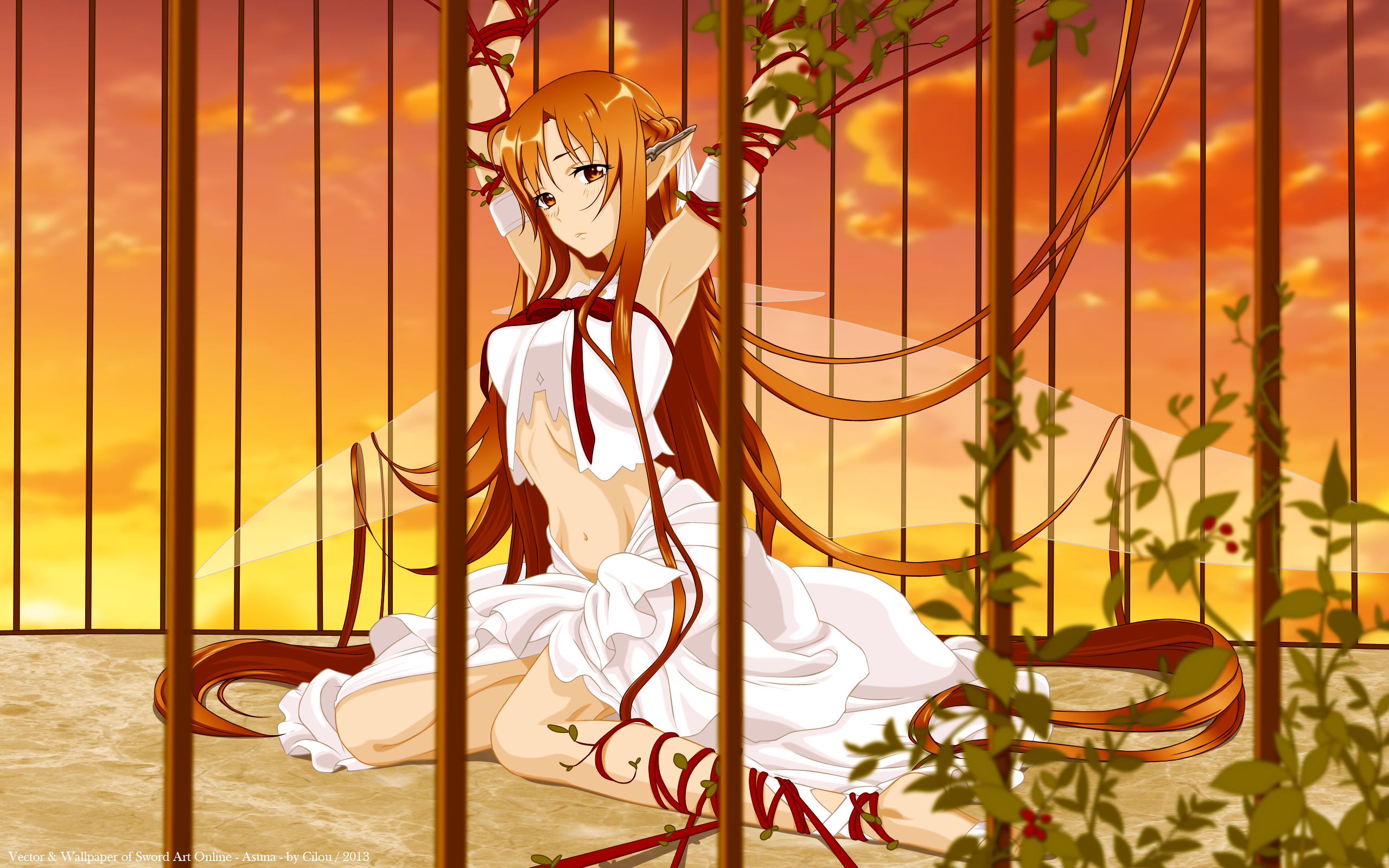 Sword Art Online Yuuki Asuna Wallpaper - Sword Art Online Asuna Slave , HD Wallpaper & Backgrounds