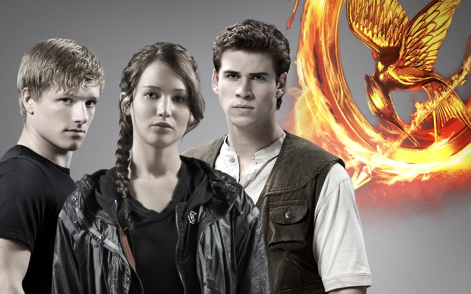 Hunger Games Katniss Peeta And Gale , HD Wallpaper & Backgrounds