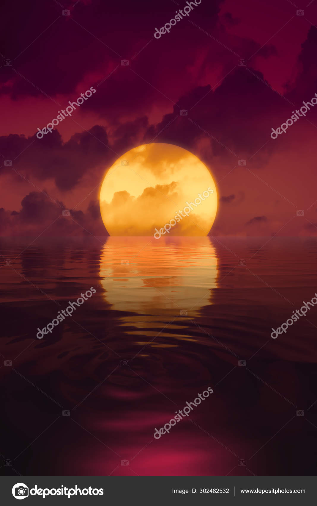 Big Soothing Sunset Wallpaper Stock Photo - Sphere , HD Wallpaper & Backgrounds