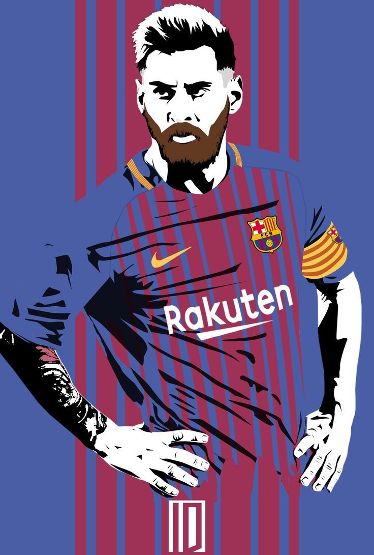 Lionel Messi Cartoon , HD Wallpaper & Backgrounds