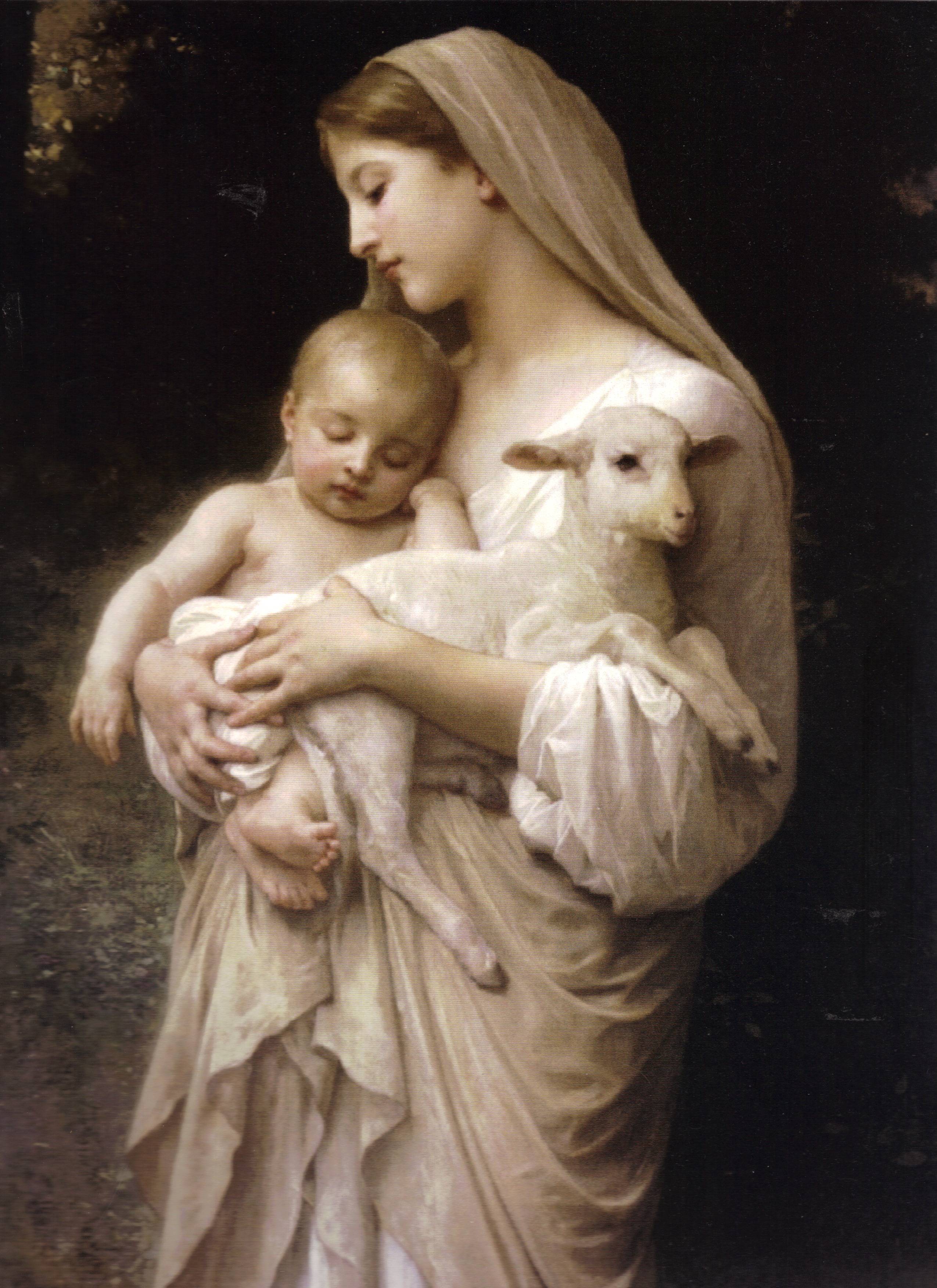 Madonna And Childby William Bouguereau , HD Wallpaper & Backgrounds