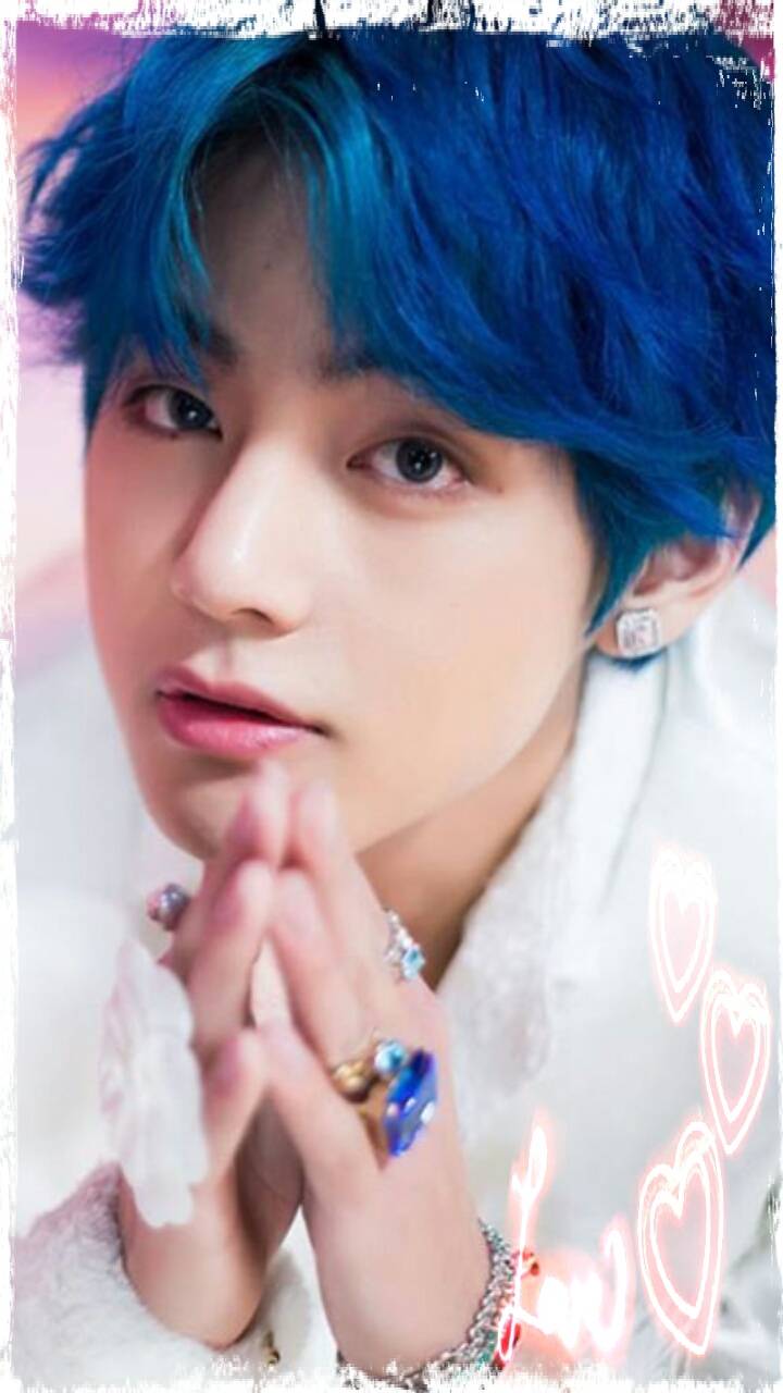 Kim Taehyung Wallpaper By Kytana228 08 Free On Zedgea - V Bts Blue Hair , HD Wallpaper & Backgrounds