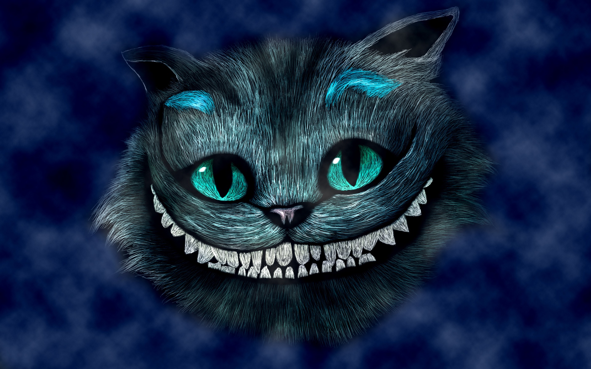 Wallpaper Alice In Wonderland, Smiling Cheshire Cat - Alice In Wonderland Chester Cat , HD Wallpaper & Backgrounds