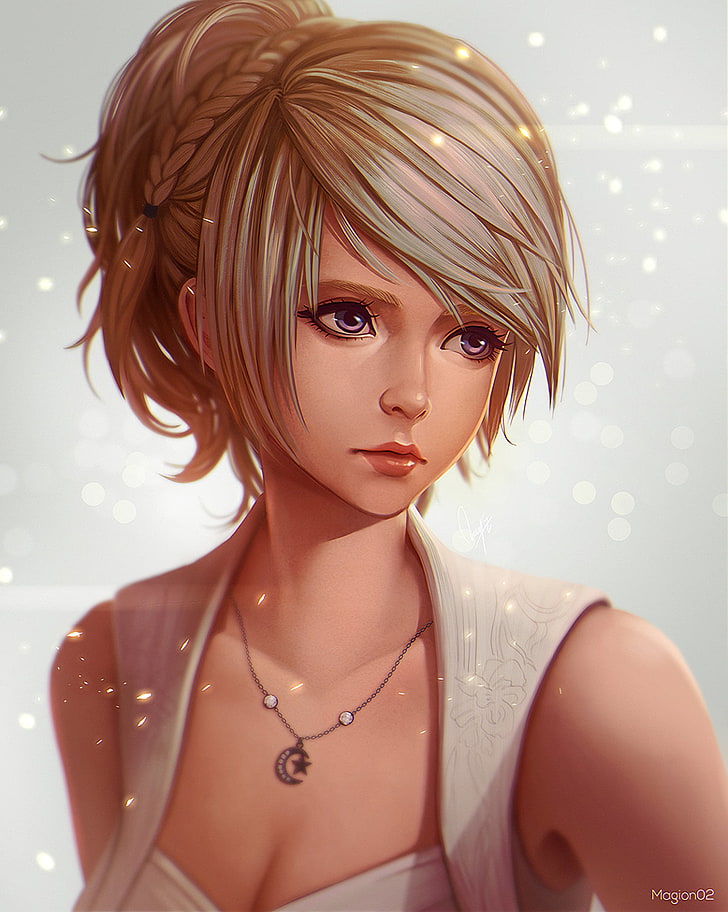 Lunafreya Nox Fleuret Art , HD Wallpaper & Backgrounds