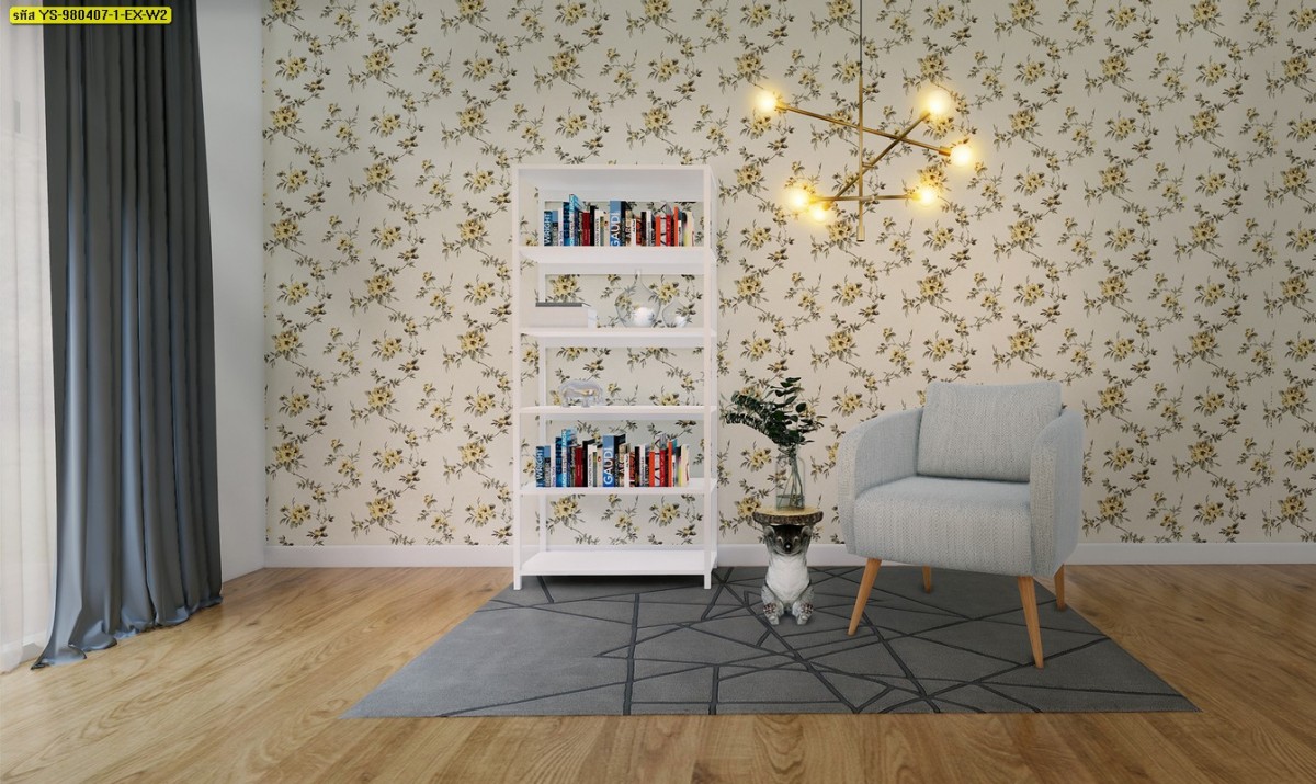 วอลเปเปอร์ห้องนั่งเล่น ลายดอกชบาสีเหลือง - วอลเปเปอร์ ติด พื้น ผนัง ไม้ , HD Wallpaper & Backgrounds