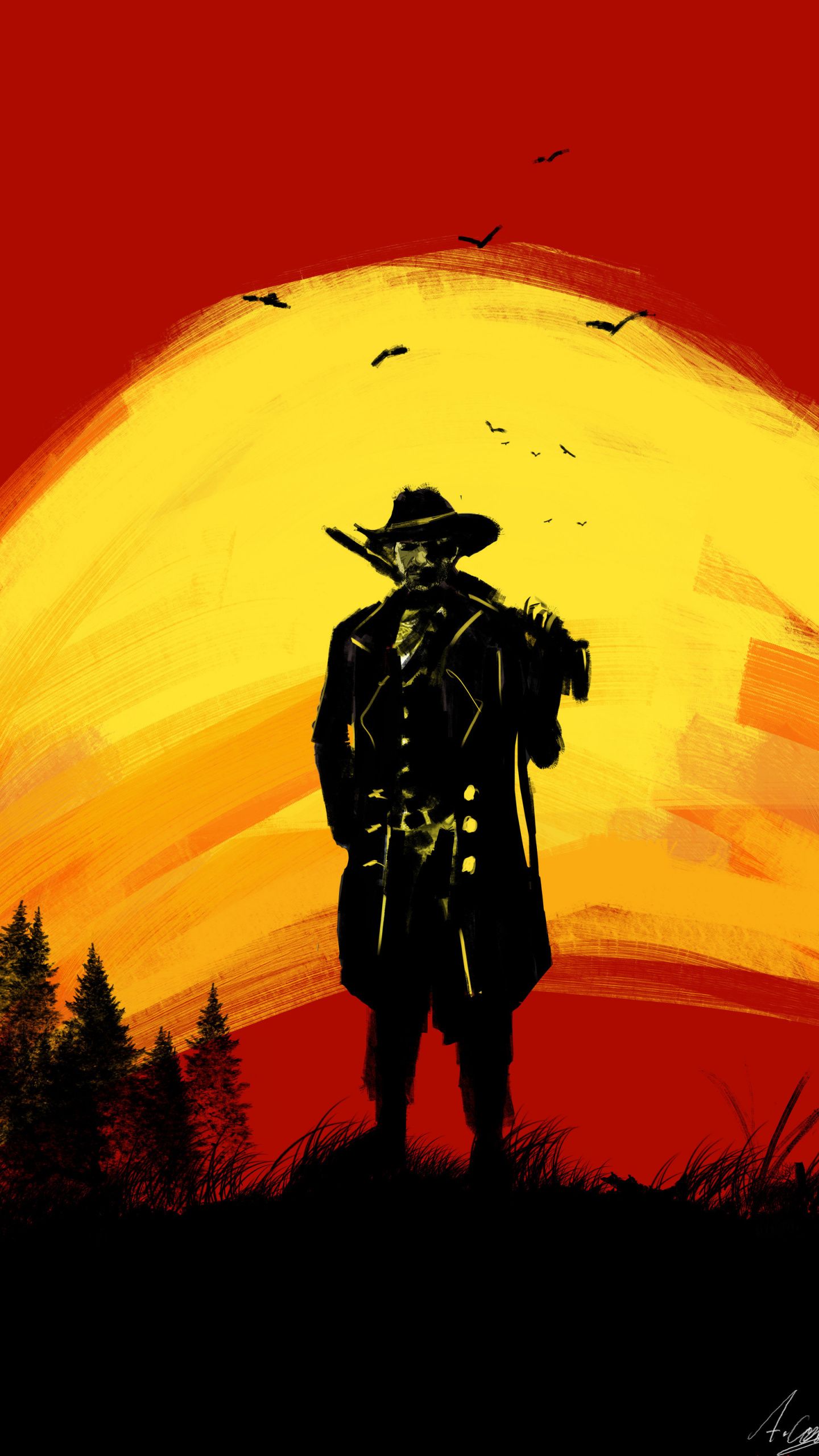 Red Dead Redemption 2 Wallpaper Phone , HD Wallpaper & Backgrounds