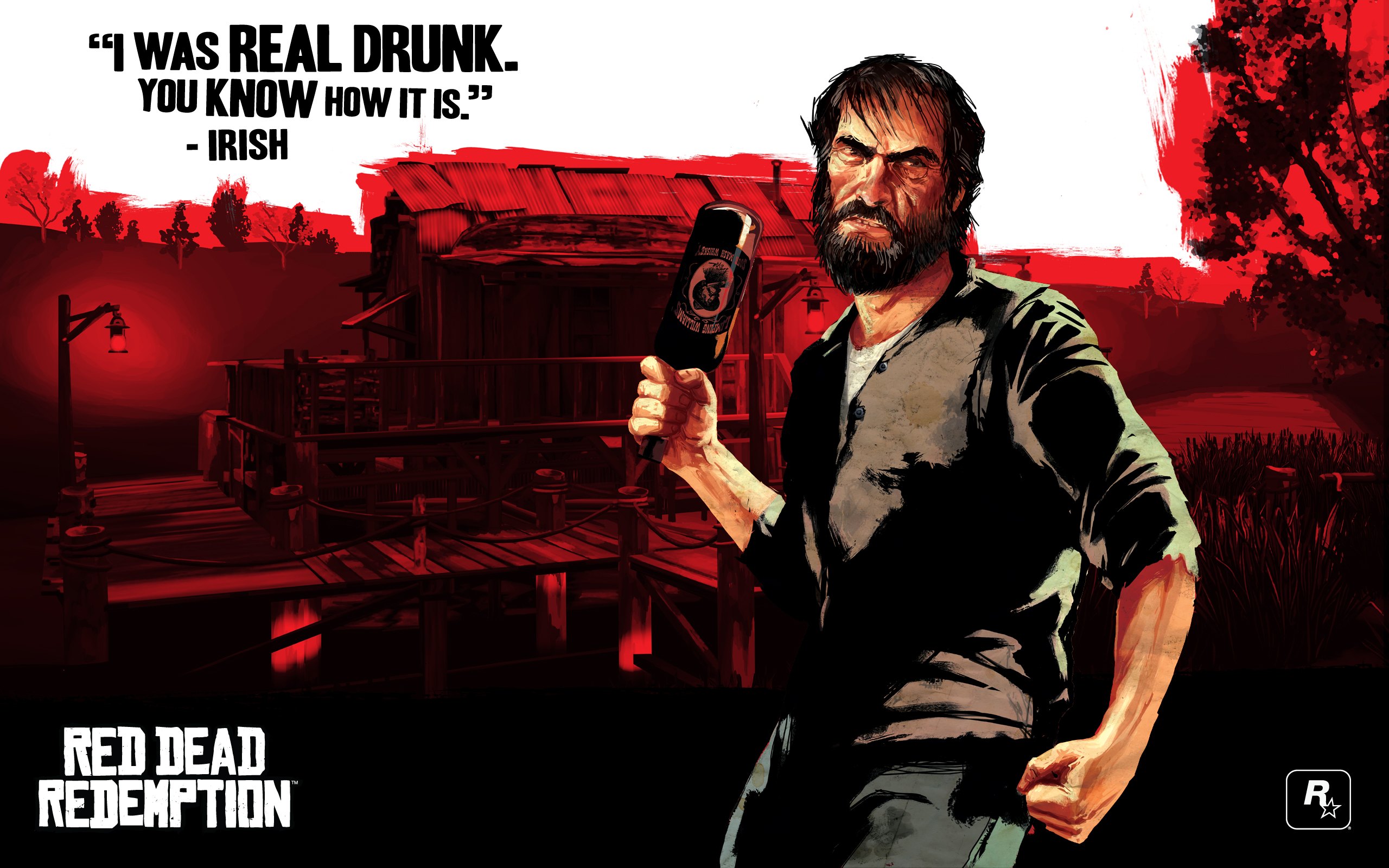 Red Dead Redemption Wallpaper - Red Dead Redemption Characters Art , HD Wallpaper & Backgrounds