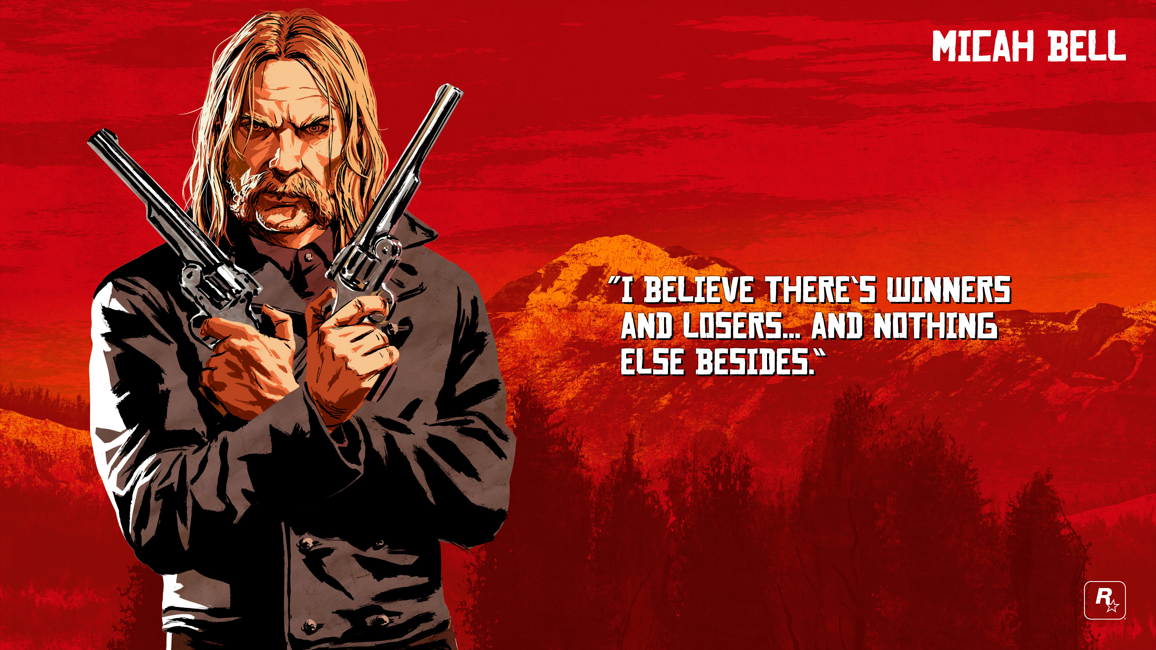 Red Dead Redemption 2 Micah Bell Uhd 4k Wallpaper - Red Dead Redemption 2 Quotes , HD Wallpaper & Backgrounds