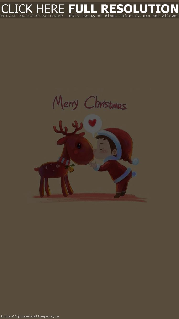 Cute Merry Christmas Wallpaper - Cute Christmas Wallpaper For Phone , HD Wallpaper & Backgrounds