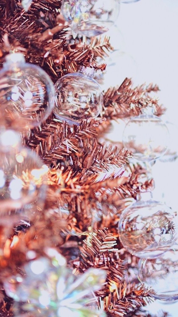 Image - Rose Gold Christmas Background , HD Wallpaper & Backgrounds