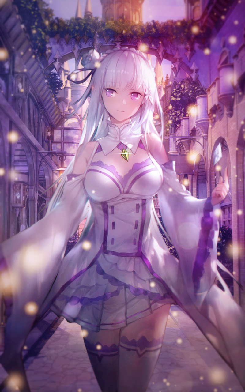 Emilia Wallpaper Re Zero , HD Wallpaper & Backgrounds