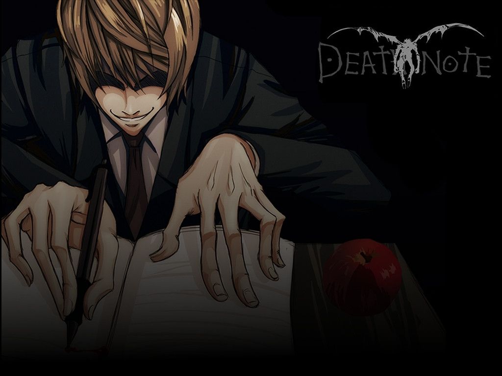 Light Yagami Writing In Death Note , HD Wallpaper & Backgrounds
