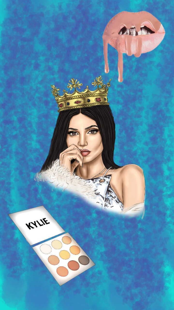 #wallpaper #blue #kylie #jenner #kyliejenner #girly - Kylie Jenner , HD Wallpaper & Backgrounds