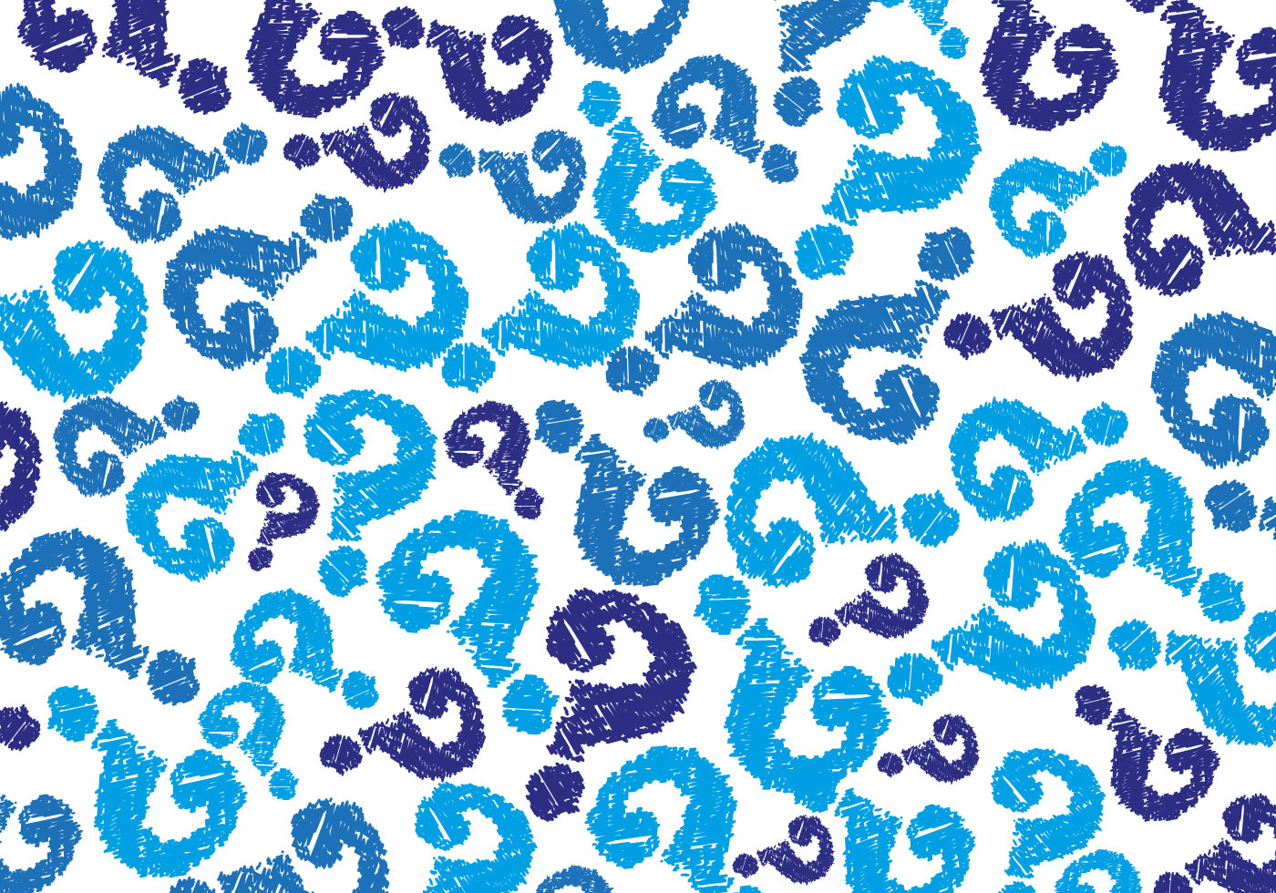 Free Question Mark Background Vector - Blue Question Mark Background , HD Wallpaper & Backgrounds