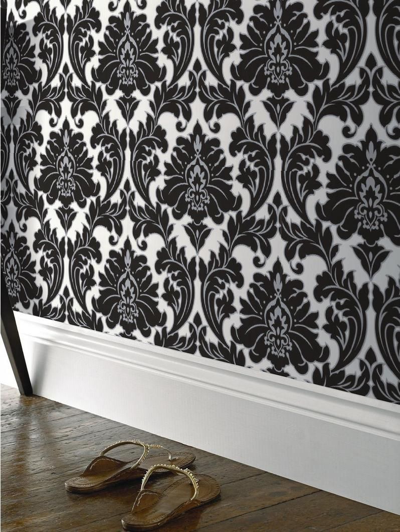 Muster Tapete Schwarz Weiß , HD Wallpaper & Backgrounds