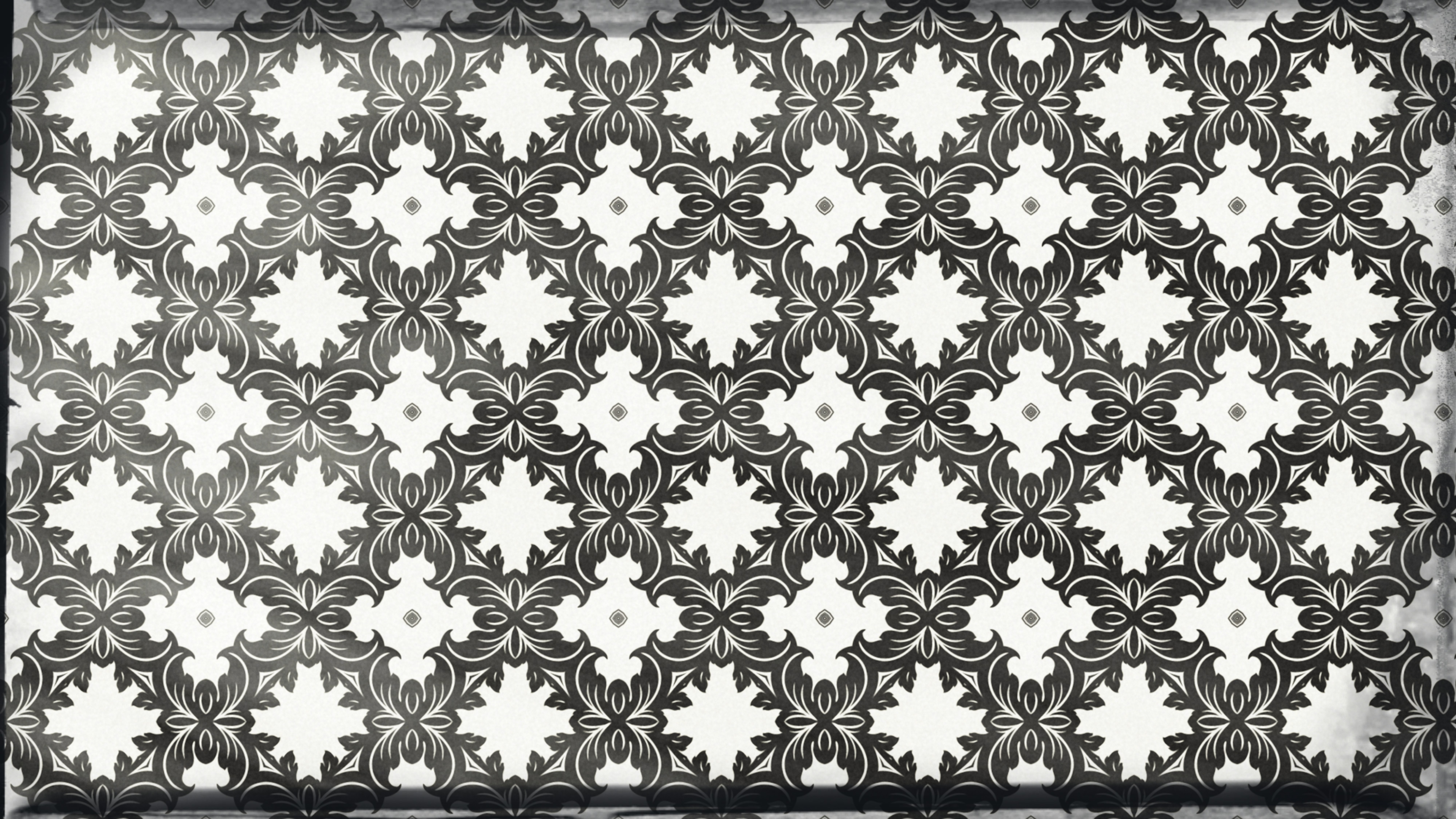 Black And White Vintage Seamless Floral Wallpaper Pattern - Black & White Seamless Floral Pattern , HD Wallpaper & Backgrounds