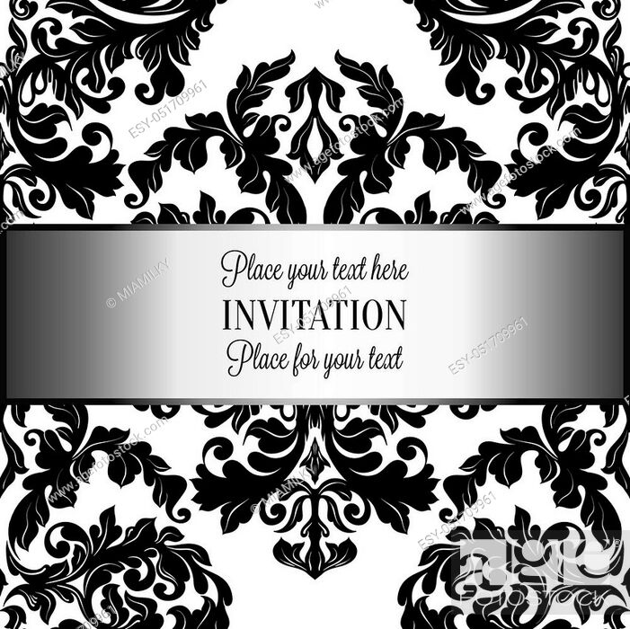 Baroque Background With Antique, Luxury Black And White - Baroque Gold Black Background Free , HD Wallpaper & Backgrounds