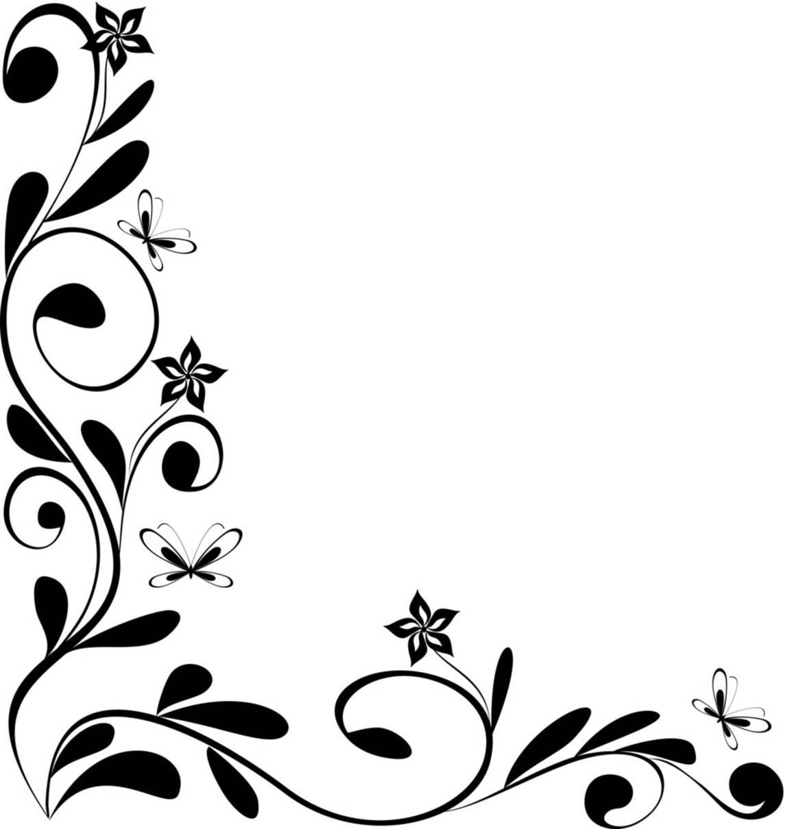 Ever Cool Wallpaper - Flower Border Design Clipart , HD Wallpaper & Backgrounds