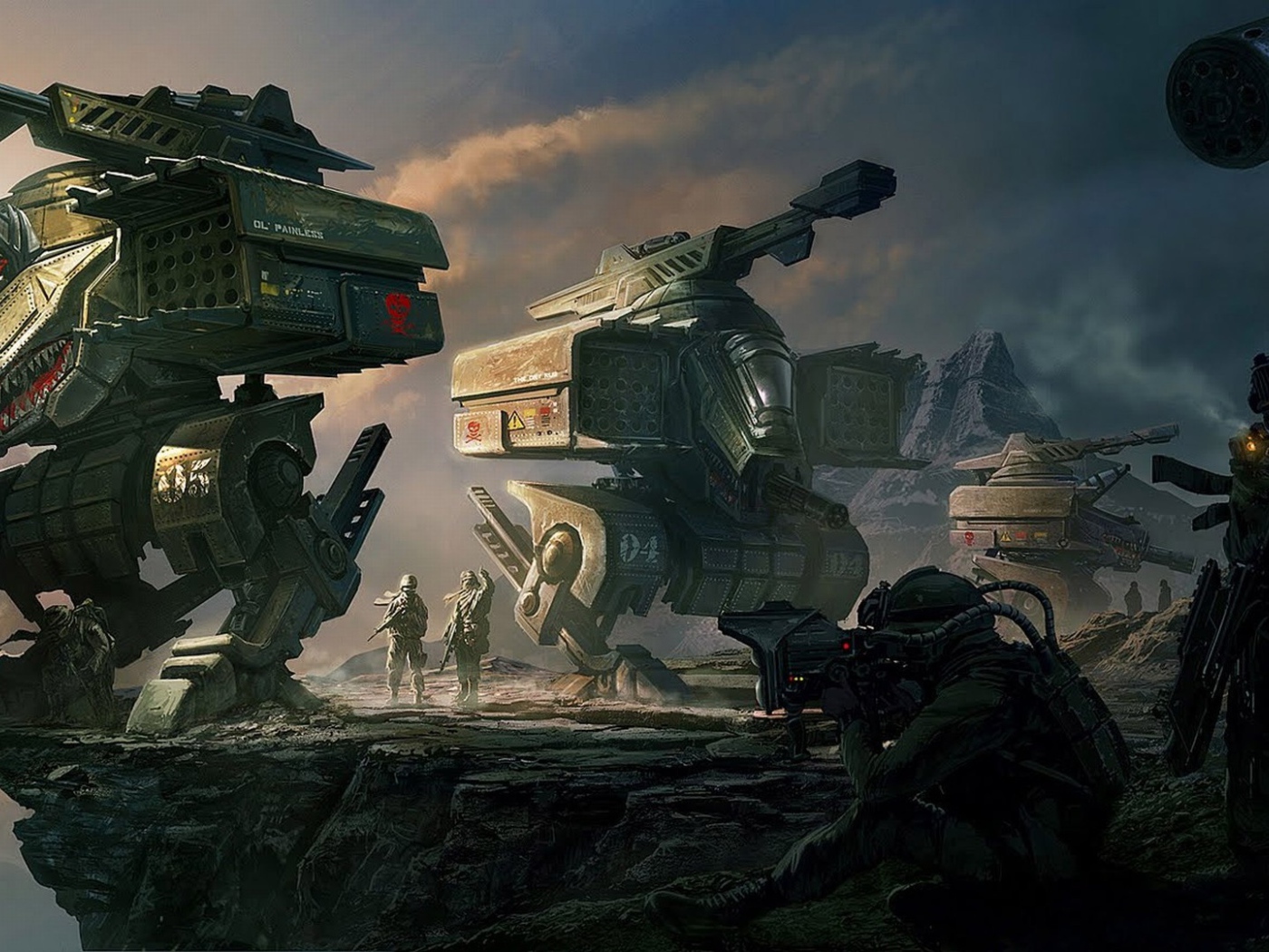 Military Robots - Robot Army Fantasy Art , HD Wallpaper & Backgrounds