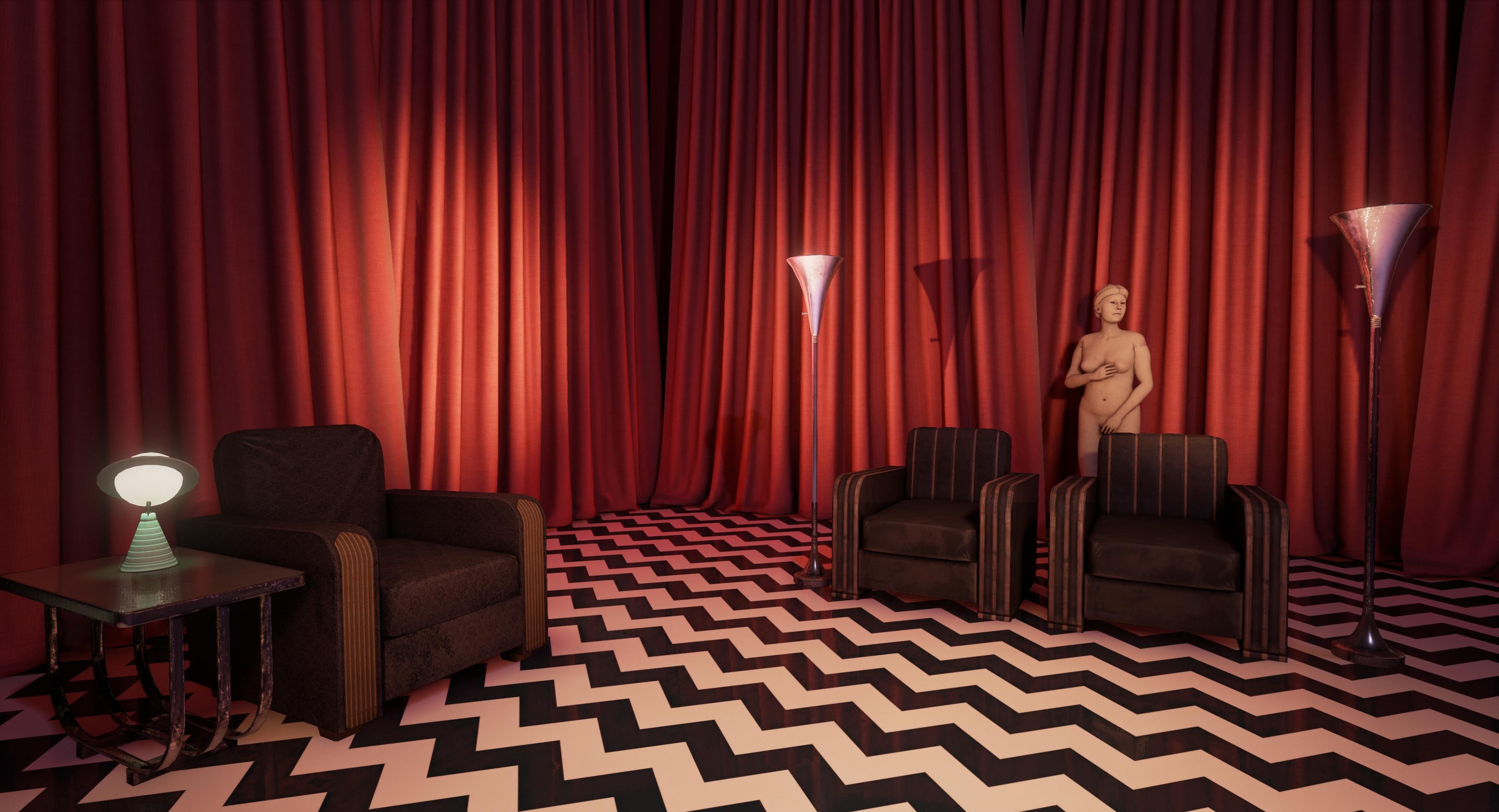 Twin Peaks Crime Drama Series Mystery Fbi 1peaks Horror - Twin Peaks Red Room Background , HD Wallpaper & Backgrounds