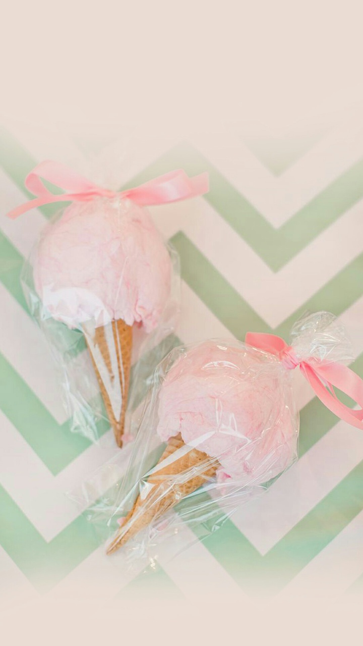 Pink, Cotton Candy, And Ice Cream Image - Candy Floss Wedding Favors , HD Wallpaper & Backgrounds