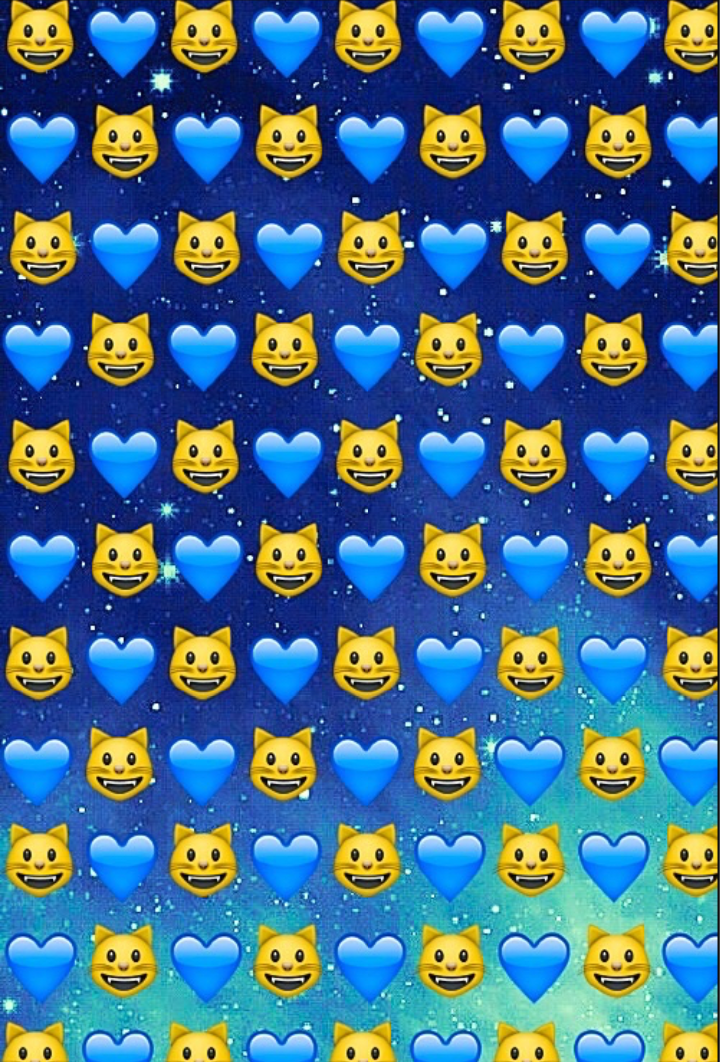 Pink Emoji Wallpaper - Picsart Emoji Background Blue , HD Wallpaper & Backgrounds