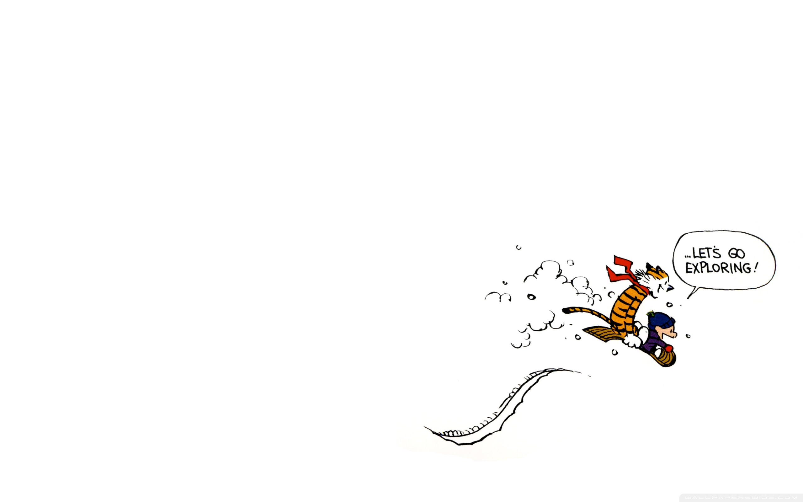 Calvin And Hobbes Wide , HD Wallpaper & Backgrounds
